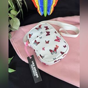 Like Dreams White Butterfly Crossbody – Butterfly lover, Butterfly purse